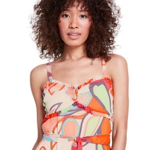 ALEXIS X Target Mixed Floral Ruffle Maxi Dress - Picture 6 of 6